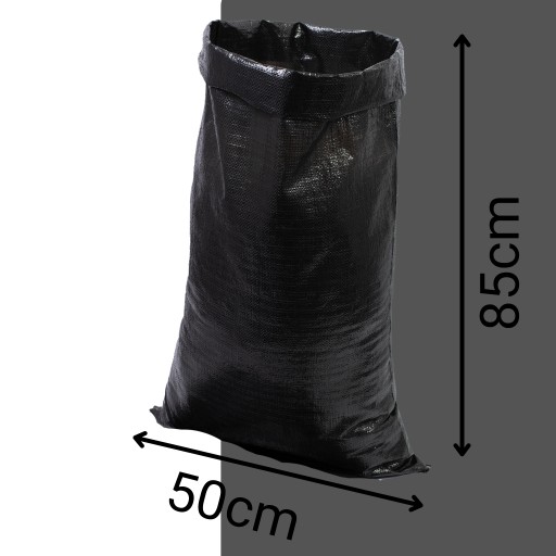 Vrecia na uhlie, suť a obilie 25kg 50x85 STRONG BLACK