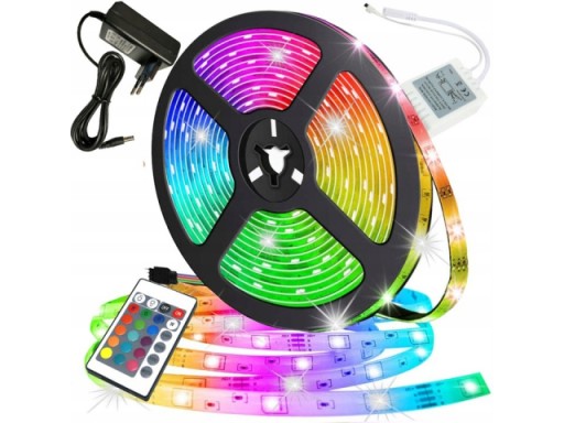 VODEODOLNÝ SMD LED PÁS 5M RGB FAREBNÝ + DIAĽKOVÉ OVLÁDANIE