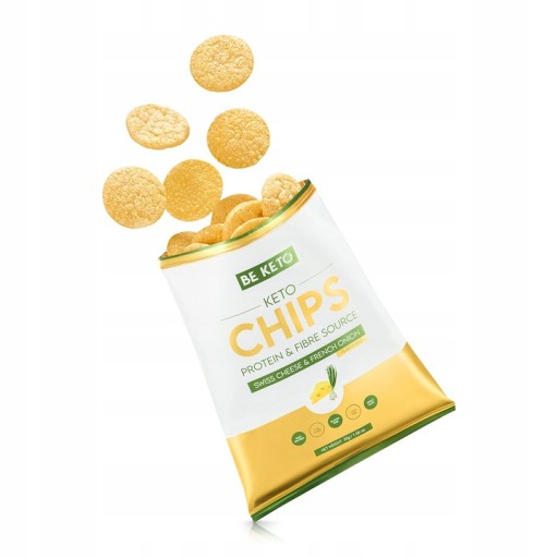 BeKeto Chips Švajčiarsky syr a francúzska cibuľa