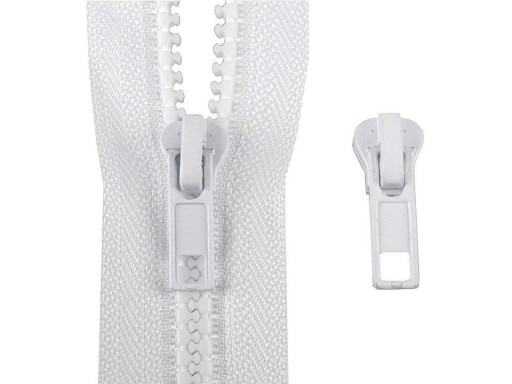 Kovový zips na členkové zámky, červený, 5 mm, 5 mm, 1 kus, 3 cm
