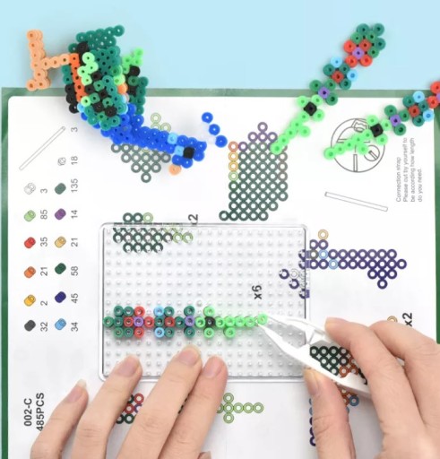 Nažehľovacie korálky 3D VZORKY Žehliaci stroj ZVIERATÁ Opice Pohyblivé prvky