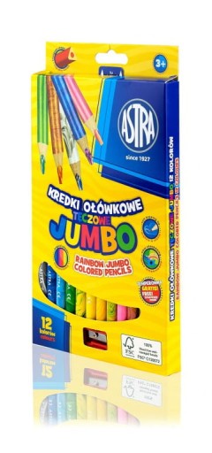 CERUŽKOVÉ PASTIELKY RAINBOW JUMBO 12K MAGIC ASTRA
