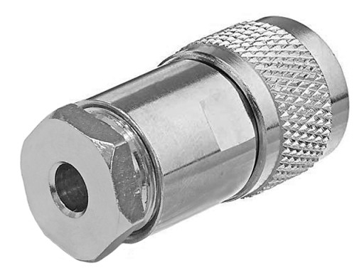 N zástrčka 50Ohm skrútená na kábli RG-58