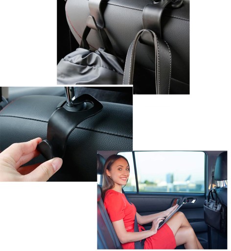 2x SADA RÚČOK AUTOHÁK NA OPIERKU HLAVY SEDADLA