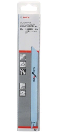 BOSCH PÍLOVÝ LIST NA KOV S 1122 EF ŠABĽOVÁ PÍLA