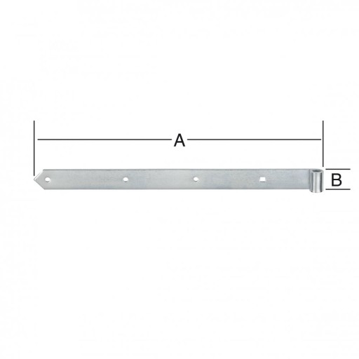 ZP 400/10 Záves popruhu 400x30x3mm priemer 10