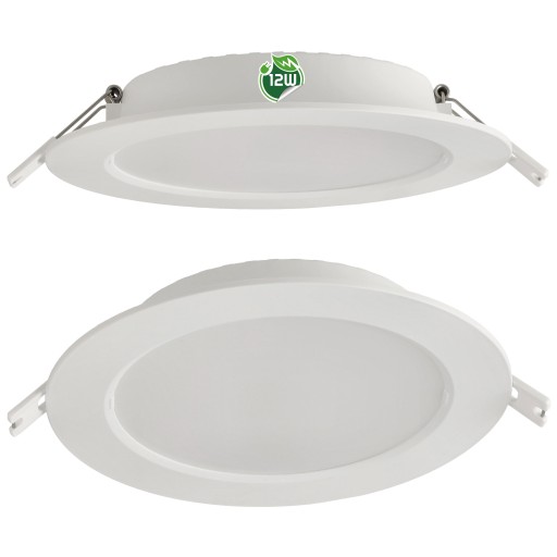 LED stropné svietidlo, zápustné, zápustné, 12W, 1200lm, 4000K, biele