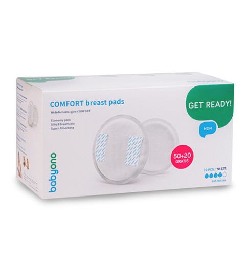 BabyOno Comfort gélové prsné vložky 70 ks