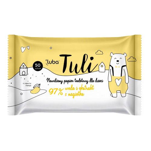 LUBA Vlhčený toaletný papier pre deti, 50 ks.