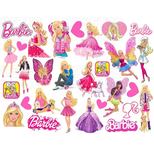 UMÝVAJÚCE DOČASNÉ TETOVANIE PRE DETI BARBIE DETI ORIGINÁLNE VZORY