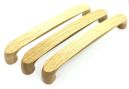KĽÚČKA NA NÁBYTOK HLUBOVÝ OBLOUK DUB MASIV L-160mm