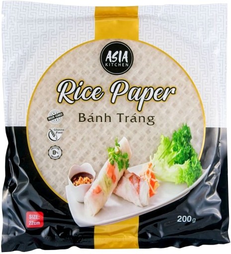 Okrúhly ryžový papier 22 cm na jarné rolky 200 g