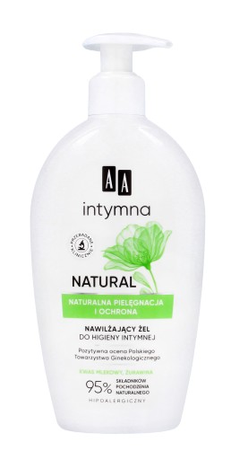 AA Intymna Natural 95% hydratačný hygienický gél