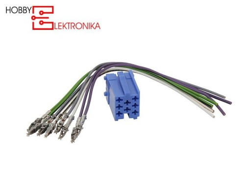 ISO MINI MODRÁ + 8PIN zástrčka s vodičmi