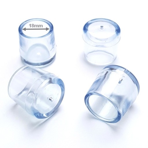 Silikónové podložky na nohy stoličky 18 mm