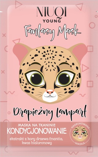 Plachtová maska MARION KYSELINA HYALURONOVÁ leopard
