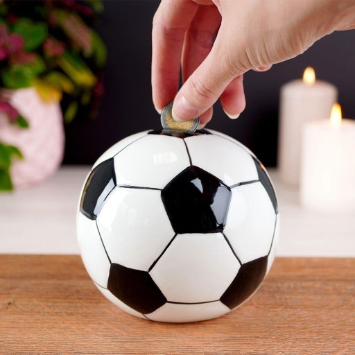 FUTBAL prasiatko, otvorené, peniaze, mince