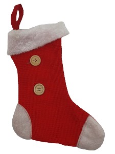 červená darčeková ponožka 33 cm DEH3097