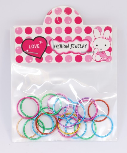 Korálky Ozdoby do vlasov, vrkoče, ozdoby, farebné prstene HAIR RING