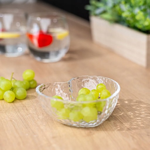 Sklenené misy, srdiečkové šalátové misy, sada 3 ks misiek Altom Design, 220 ml