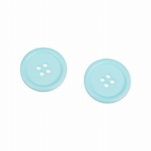 2ks gombíky 4 dierky plastové 30mm modré C