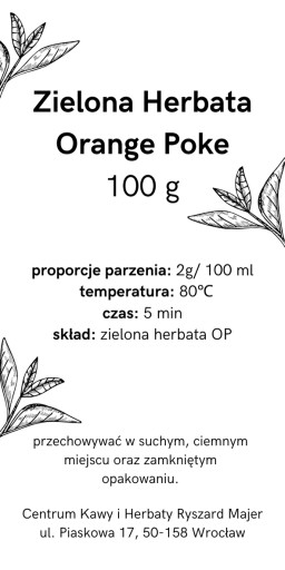 Zelený čaj OP čistý listový PREMIUM 100g