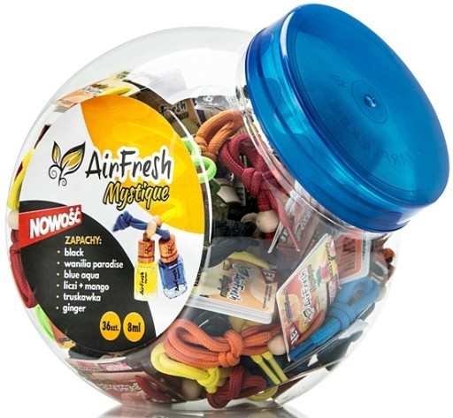 Prívesok na fľašu AirFresh s vôňou BLUE AQUA 8ML
