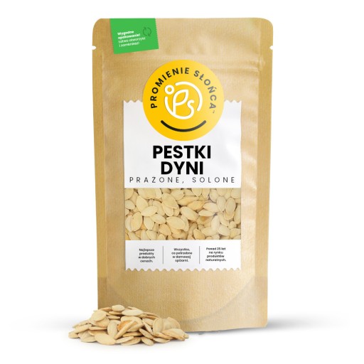 Tekvicové semienka, VYLÚPANÉ, PRAŽENÉ, SOLENÉ, 350g