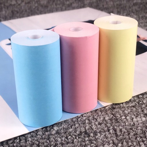 3x FAREBNÉ PAPIEROVÉ KAZETY PRE TEPELNÉ TLAČIARNE TLAČ KAMEROU