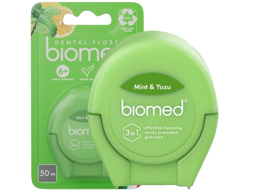 Zubná niť Splat Biomed Smak Mint a Yuzu 50m niť