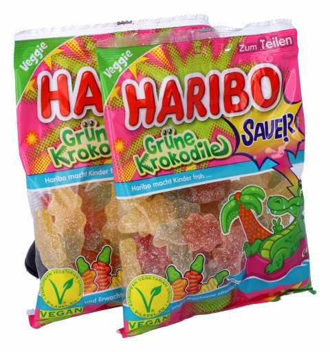 HARIBO Kyslé ovocie Želé fazuľa Zeleninové Krokodíly 175g