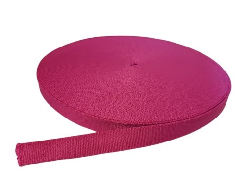 Popruhová páska 20mm Popruh Lanyard 5m fuchsiová