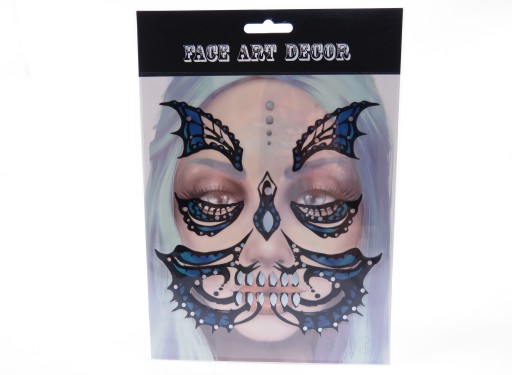 APLIKOVANÝ MAKEUP HALLOWEENSKÝ KOSTÝM BOTTERFLY
