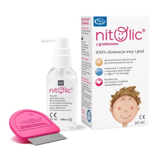 Pipi Nitolic proti všiam s hrebeňom Pipi Nitolic 30 ml