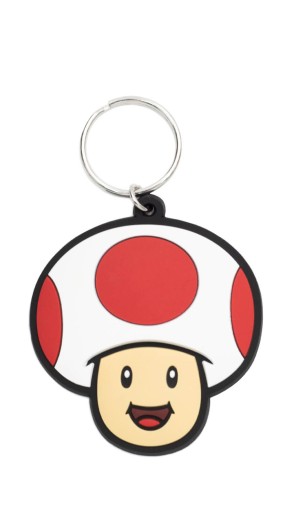 Kľúčenka s hubovou muchotrávkou Super Mario Toad z hry