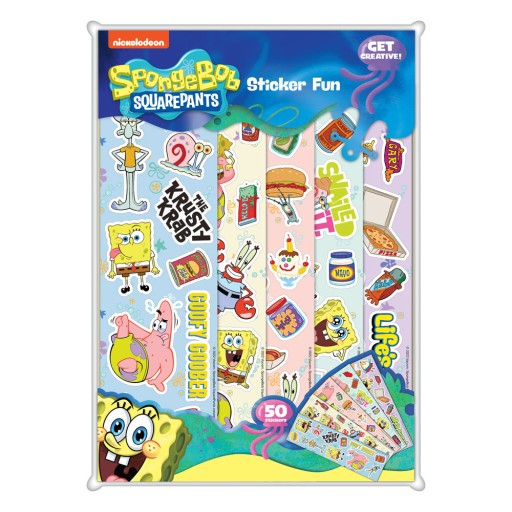 nálepky 50 ks Spongebob Squarepants