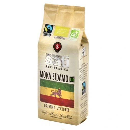 Bio káva Cafe Sati Moka Sidamo BIO - mletá káva 250g