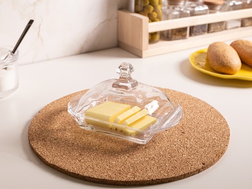 Miska na maslo, nádoba na maslo, hladká sklenená maslička, Altom Design Glossy