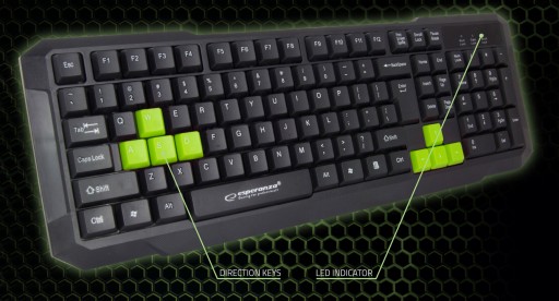Dobrá a odolná USB GAMING KEYBOARD Aspis