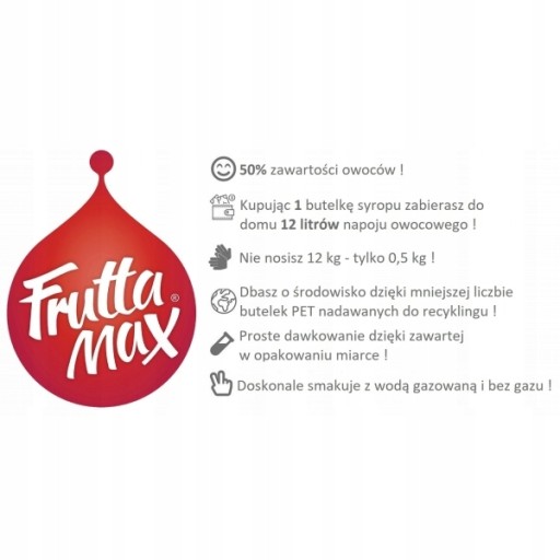 FRUTTAMAX THUNDER MAX ENERGY DRINK SIRUP Ikonická chuť RED BULLA SODASTREAM