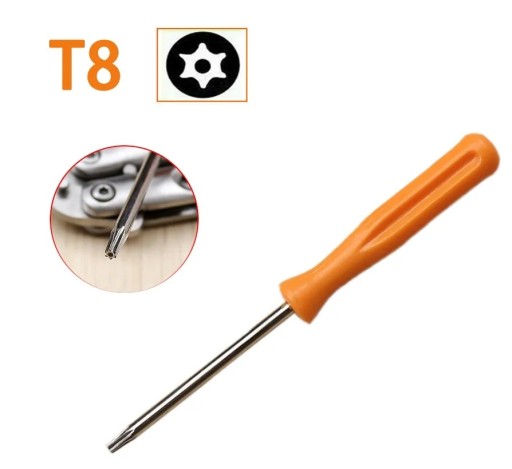 7X ČIERNA SKRUTKA + SKRUTKOVAČ T8 PRE XBOX SÉRIE X S PAD