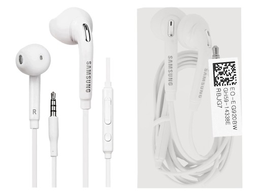 ORIGINÁLNE SLÚCHADLÁ SAMSUNG IN-EAR FIT EG920 S INEAR MIKROFÓNOM 3,5 mm
