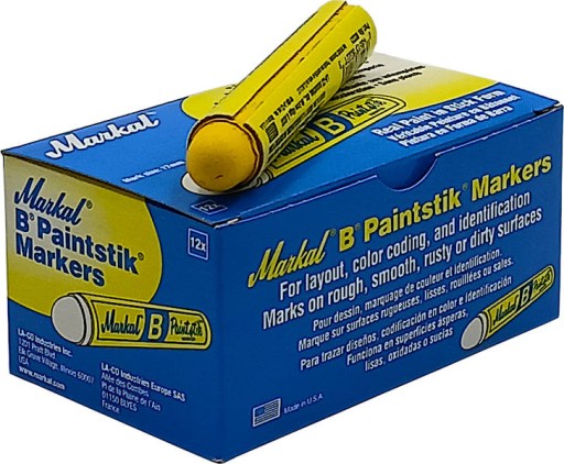 MARKAL žltý USA Americký kriedový popisovač na značenie značiek pneumatík