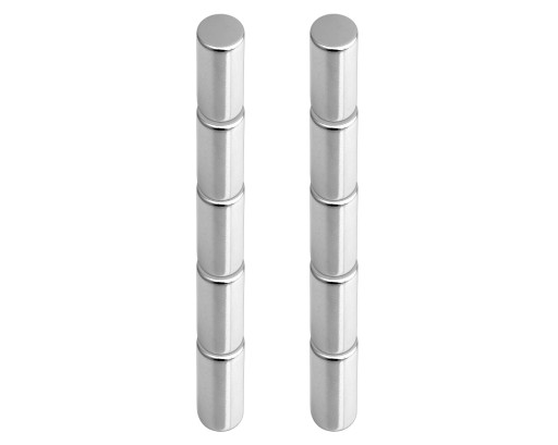 okrúhly NEODYMOVÝ MAGNET 4x10 N38 SET 10 kusov SILNÝ