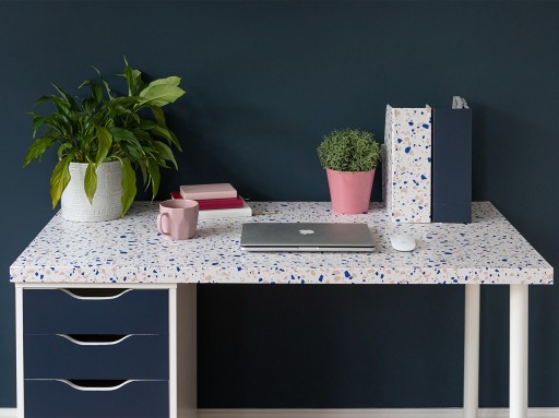 Samolepiaca Terrazzo Veneer Porcelain Blue DIY
