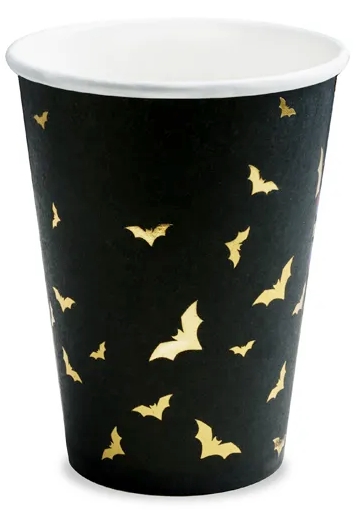 Papierové poháre 6 ks. v BATS na HALLOWEEN