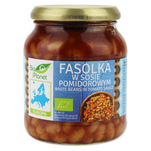Bio fazuľa v paradajkovej omáčke 360g