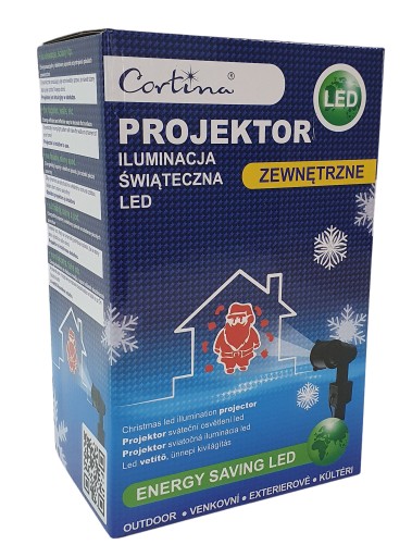 LED VONKAJŠÍ PROJEKTOR VIANOČNÝ SANTA S LASEROVÝM 3D SVETELNÝM VZOROM