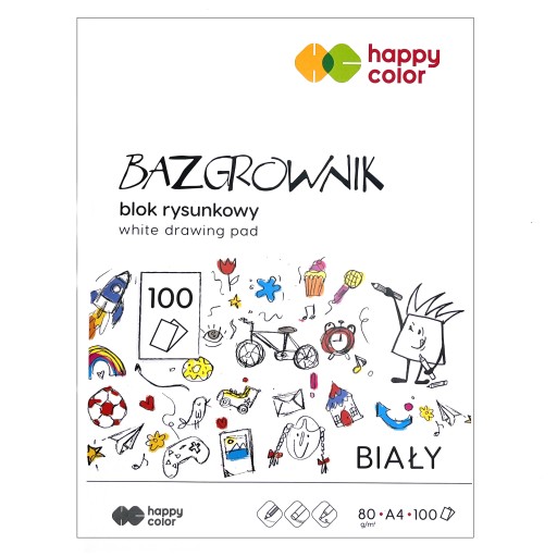 KRESLENIE ŠTRKOVACIE A4/100K 1ks HAPPY FARBA