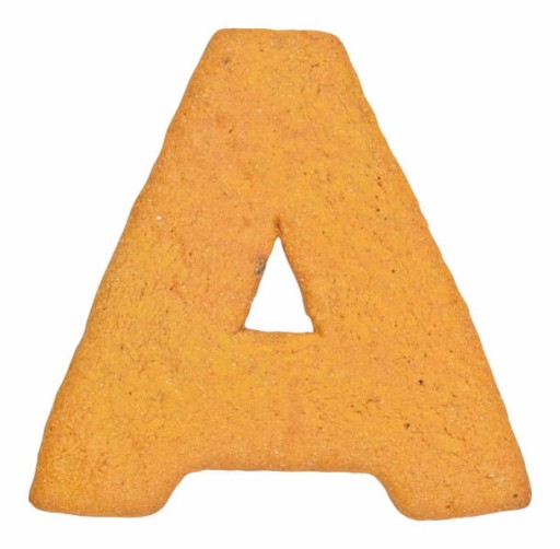 Formička v tvare A - 6,5 cm - abeceda